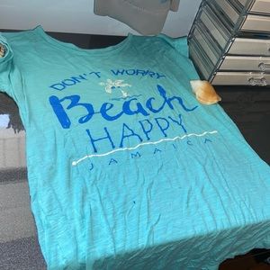 Authentic Tee from Jamaica! Can be used as a bathing suit cover up.